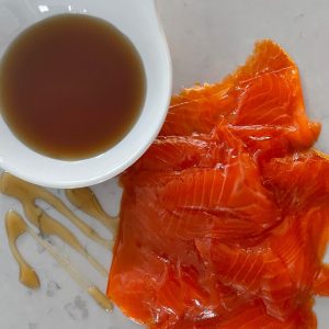 Truite fumé à froid à l'érable