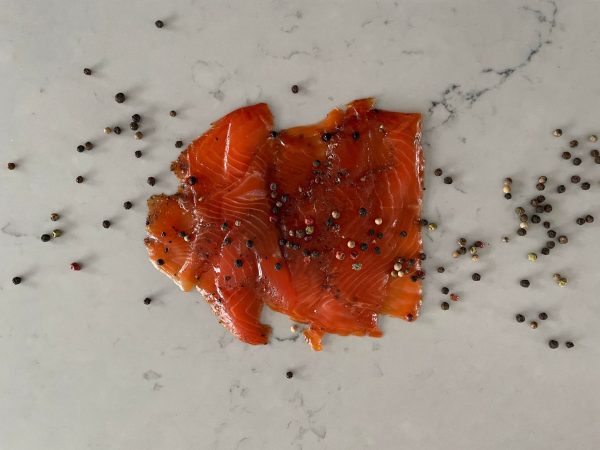 Truite fumée au poivre