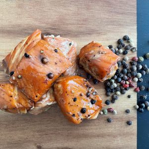 Pepites de saumon erable et poivres