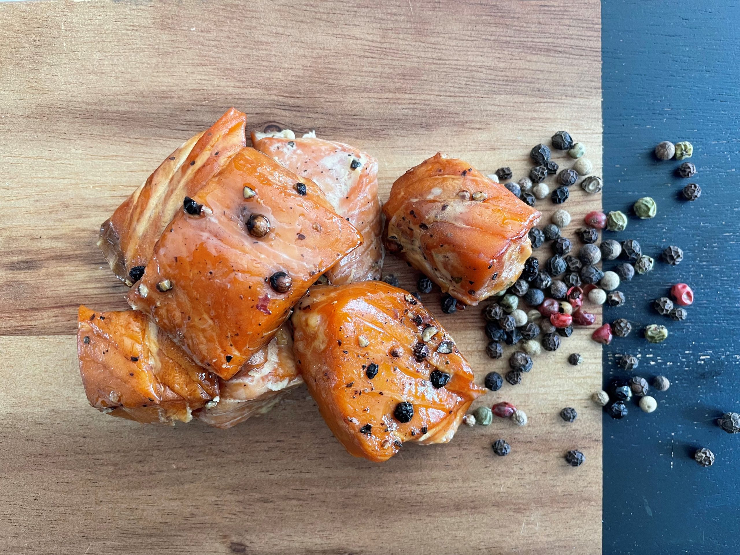 Pepites de saumon erable et poivres