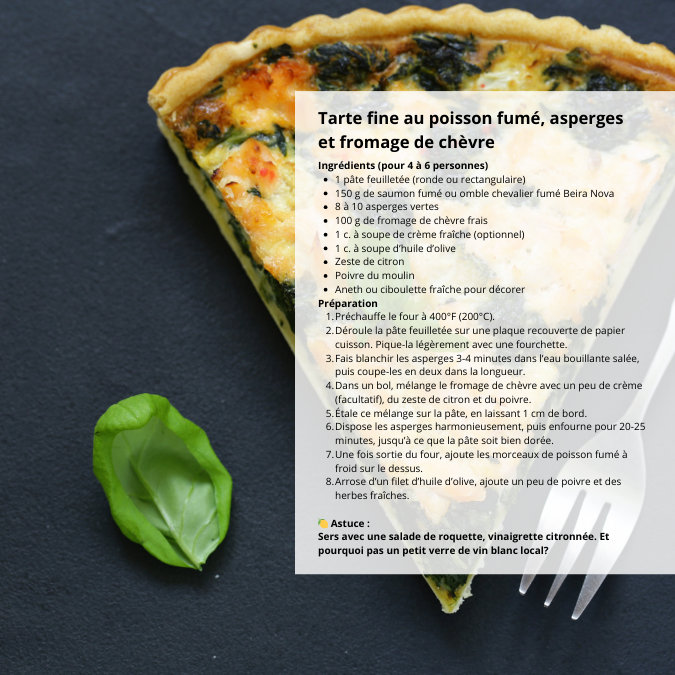 tarte fine la tarte fine au poisson fumé